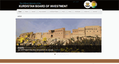 Desktop Screenshot of kurdistaninvestment.org